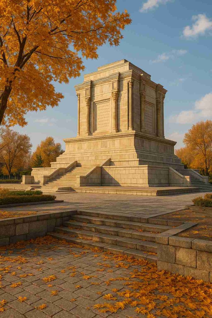 پاییز در آرامگاه فردوسی مشهد